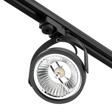 Zestaw Szyna Oświetleniowa Szynoprzewód 1,5m + 3x Reflektor Szynowy AR111 LEON GU10 Czarny