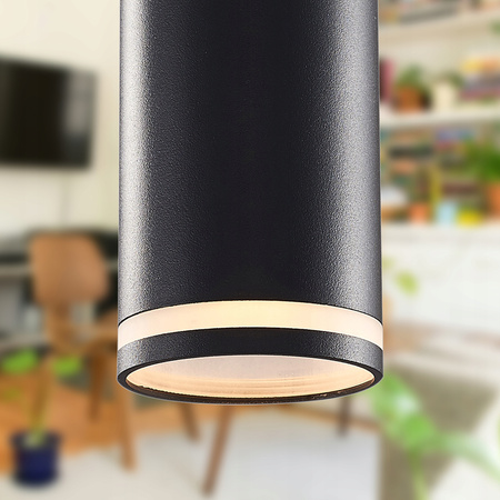 Oprawa Natynkowa Halogenowa Tuba Reflektor Spot GU10 Okrągła Czarna Ring Masterled