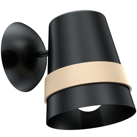 Lampa Ścienna Kinkiet VENEZIA Czarna 1xE27 Milagro