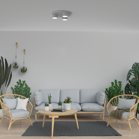 Lampa Sufitowa DIXIE Biała 3xGX53 Milagro