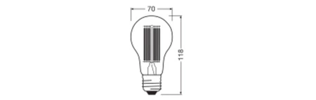 Żarówka LED E27 17W = 150W 2452lm 4000K Neutralna 320° Filament Value Class Ledvance