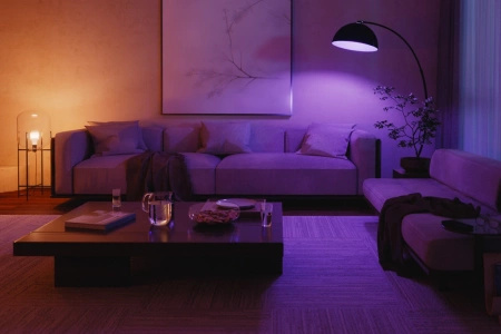 2x Żarówka LED E27 A60 9W = 75W 1100lm 2000-6500K CCT + RGB SMART Inteligentna Bluetooth ZigBee White and Color Ambiance + Mostek BRIDGE + Kamera IP 1080p Full HD + Czujnik Kontaktu Otwarcia/Zamknięcia Secure Philips HUE