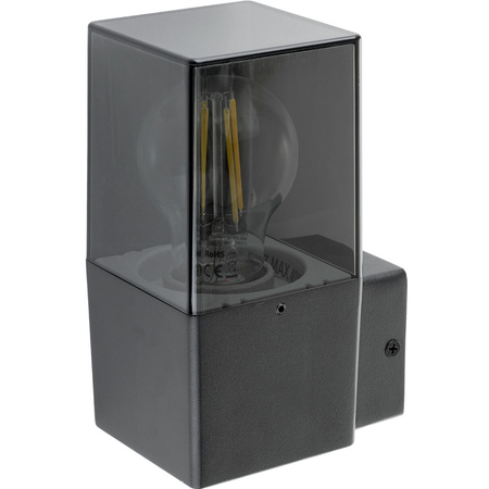 Lampa Ogrodowa LED Kinkiet Elewacyjny DENVER E27 IP44 16,5cm Kwadratowy