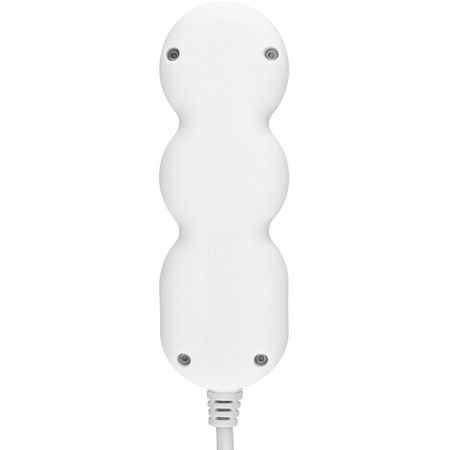 Przedłużacz Sieciowy Kabel z Uziemieniem Listwa Zasilająca 3 Gniazda 3m Biały Sznur Lendo Lumiled