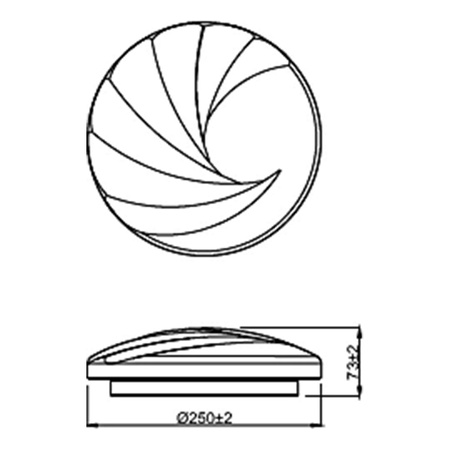 Lampa Sufitowa Plafon Natynkowy LED 10W 1100lm 4000K Biała Shore Philips