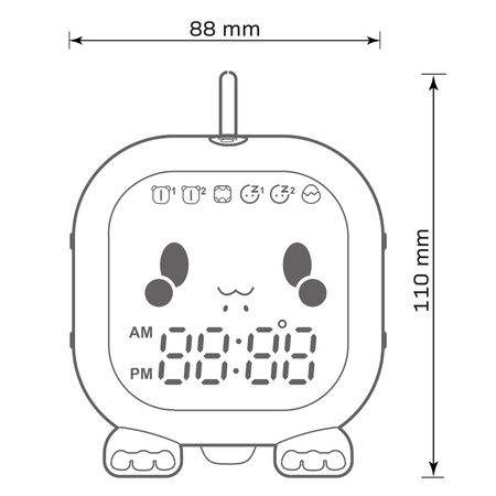 Lampka Dekoracyjna LED 1.5W RGB Miętowa Ściemnialna Filip Sanico Goldlux