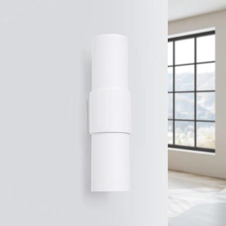 Lampa Ścienna Kinkiet 2x E27 Biała Flash Blue Sapphire SL.1674 Sollux