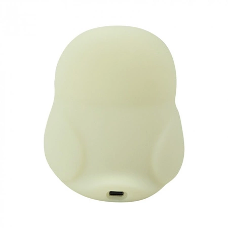 Lampka Nocna Dziecięca LED 2.6W 3000K Ciepła + Wielokolorowa RGB USB Akumulatorowa 1200mAh Biała SOWA MARY'S