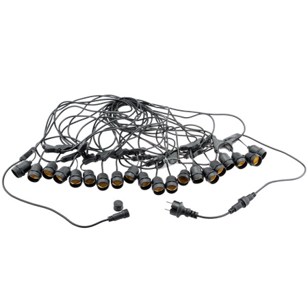 Girlanda Ogrodowa Zewnętrzna MALUS Łańcuch Świetlny 20m 20x E27 LUMILED