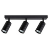 Lampa Sufitowa Spot Tuba Reflektor Oprawa Halogenowa 3x GU10 Ruchomy Czarny Glamour Masterled