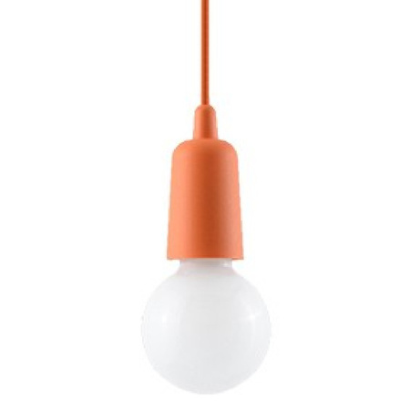 Lampa Sufitowa Wisząca Zwis E27 Nieregularna pomarańczowy Nowoczesna Diego Sollux
