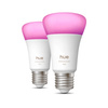 2x Żarówka LED E27 A60 6W = 60W 810lm 1800-20000K CCT + RGB SMART Inteligentna Bluetooth ZigBee White and Color Ambiance Philips HUE