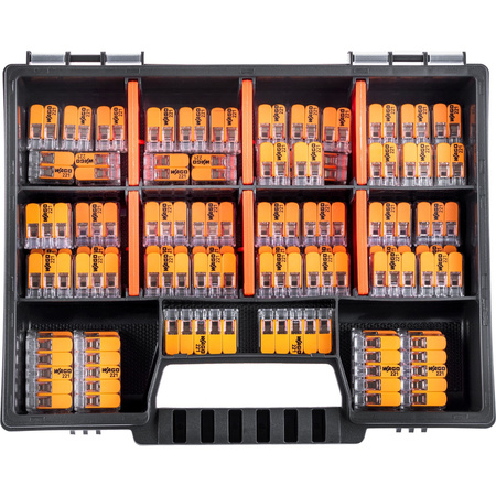 Szybkozłączki Złączki Instalacyjne Zestaw 60 sztuk - 25x 221 2x4mm + 25x 3x4mm + 10x 5x4mm WAGO