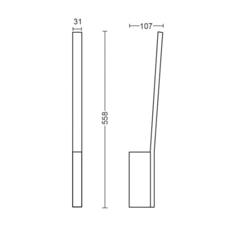 Lampa Ścienna Kinkiet LED 12.2W 850lm IP20 White and Color Ambiance RGB + TW Biała Inteligentna SMART Zigbee Bluetooth Liane Philips HUE