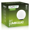 Lampa Oprawa Ogrodowa Zewnętrzna KULA LED 30CM E27 IP65 LUMIKULA2 LUMILED