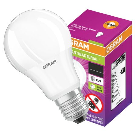 Żarówka LED E27 A60 8,5W = 60W 806lm 4000K Neutralna 200° OSRAM ANTYBAKTERYJNA