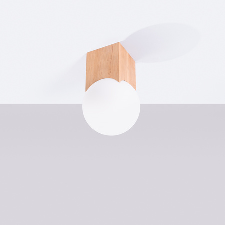 Lampa Sufitowa Oprawa Natynkowa G9 Natruralne Drewno Biała Solis Peach Puff SL.1407 Sollux