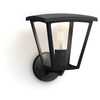 Lampa Ogrodowa LED Kinkiet Elewacyjny INARA E27 IP44 Latarnia do Góry Czarna PHILIPS HUE