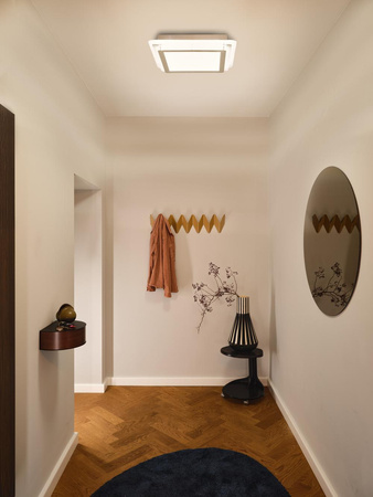 Lampa Sufitowa Plafon LED Oprawa Oświetleniowa 38W 45cm Ozdobna Kwadratowa Biała LEDVANCE