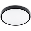 Plafon LED Lampa Sufitowa Natynkowa Łazienkowa 13W 4000K IP44 z Czujnikiem Ruchu ZOE LX Czarna 30cm