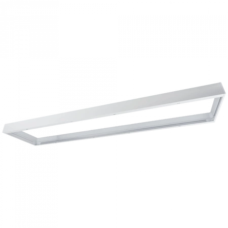 Ramka Zatrzaskowa Natynkowa do Paneli LED 120x30 Aluminiowa 58mm Biała Ecolight