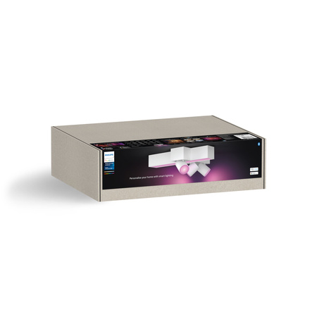 Lampa Sufitowa LED Reflektor 37.6W 2960lm IP20 White and Color Ambiance RGB + TW Biała Inteligentna SMART Zigbee Bluetooth Centris Philips HUE