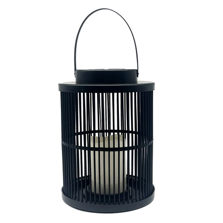 Latarenka Solarna Lampa LED Ogrodowa Wisząca Ozdobna IP44 1800K Ciepła 25cm