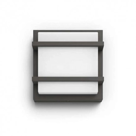 Kinkiet Ogrodowy Lampa Elewacyjna Zewnętrzna LED 12W 1200lm 4000K IP44 Antracyt Petronia Philips