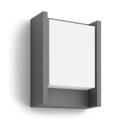 Lampa Ogrodowa LED Kinkiet Elewacyjny ARBOUR 3,8W 2700K Ciepła IP44 Antracyt PHILIPS