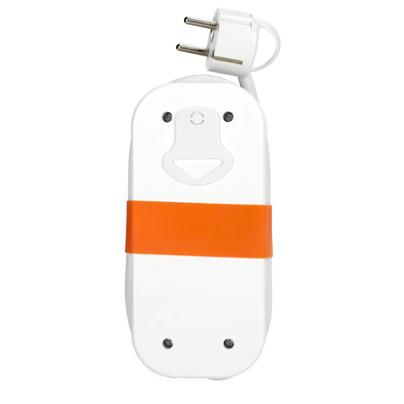 Przedłużacz z Uziemieniem FlowFlexer Orange 2x230V + USB-A/USB-C 16A 3680W 1,4m Kobi