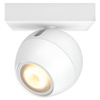 Lampa punktowa Kinkiet LED Spot Buckram Biały 5W CCT PHILIPS HUE Bluetooth + Przełącznik Dimmer Switch