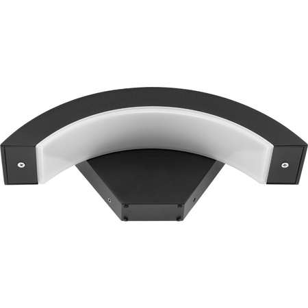 Lampa Ogrodowa Kinkiet Elewacyjny 12W 4000K ORION CZARNA IP54