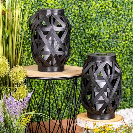 Lampa Solarna LED Latarenka Ogrodowa Wisząca Lampion Płomień Świeca IP44