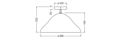 Lampa Sufitowa Dekoracyjna E27 Biały Decor Ledvance
