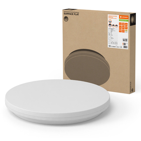 Plafon LED Lampa Sufitowa 27W 3780lm 3000K - 4000K CCT z Czujnikiem Ruchu Zmierzchu Natynkowa Biały 50cm Surface Ledvance