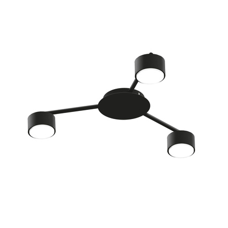 Lampa Sufitowa Żyrandol Oprawa 3x GX53 LED Czarna Nowoczesna Videx