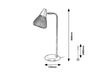 Lampa Stołowa Biurkowa Nocna E14 Szary Industrialny Fanny Rabalux