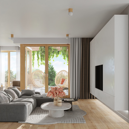 Lampa Ścienna Kinkiet G9 Kulka Geometryczna Brązowa Nowoczesna Boomo Sollux