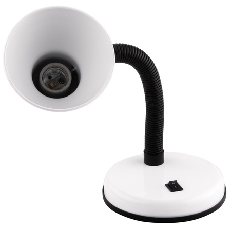 Lampka Biurkowa Stołowa Regulowana SARA Szkolna Nocna E27 Biała LUMILED