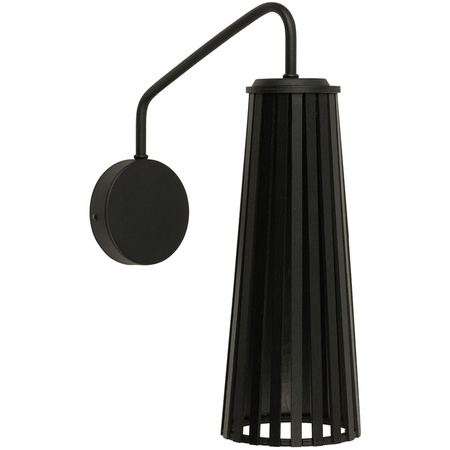 Lampa Ścienna DOVER 9266 Nowodvorski Czarna GU10 Kinkiet Sklejka+Stal Nowoczesna