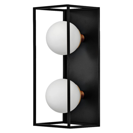 Lampa Łazienkowa Oprawa Dekoracyjna Ozdobna 2xG9 IP44 Ścienna Czarna LEDVANCE