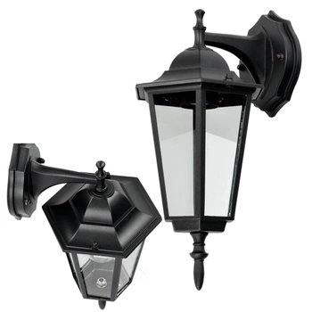 Lampa Elewacyjna LED Kinkiet Ogrodowy Zewnętrzny E27 IP54 Czarny KOBI