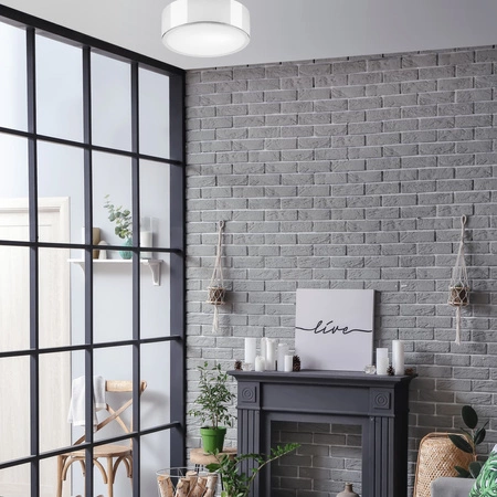 Plafon LED Lampa Sufitowa DANTE E27 Biała Chrom Metalowa LD.PD-6.14 Lamkur