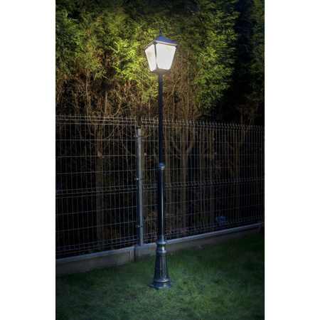 Lampa Ogrodowa Zewnętrzna Słupek LATARNIA E27 Retro Kwadratowe OGMWN 1 BD KW 200-300cm czarny Su-Ma
