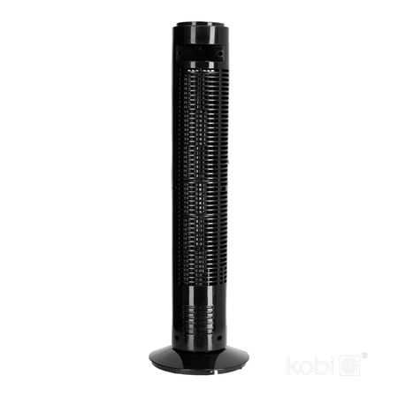 Wentylator Kolumnowy Tuba Cyrkulator Powietrza Wiatrak Stojący Czarny 45W