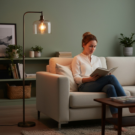 Żarówka LED E27 Kula G95 4W = 40W 470LM 2000K Ciepła 360° Bursztynowa Filament LUMILED