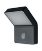 Kinkiet Ogrodowy Lampa Elewacyjna Zewnętrzna LED z Czujnikiem Ruchu i Zmierzchu 11.5W 750lm 3000K Ciepła Szary IP44 Endura Osram