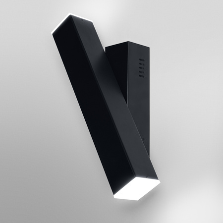 Inteligentna lampa ścienna kinkiet SMART + WIFI 12W ORBIS WALL CROSS BLACK LEDVANCE