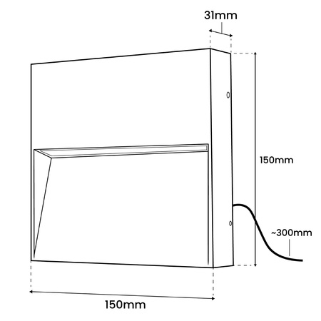 Lampa Ogrodowa Zewnętrzna Kinkiet Elewacyjny 5W LED IP54 PIVAR LUMILED