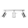 Lampa Sufitowa Oprawa Natynkowa SPOT TUBA Reflektor 3x GU10 Ruchoma Tubularna Chrom Nowoczesna Ring Sollux